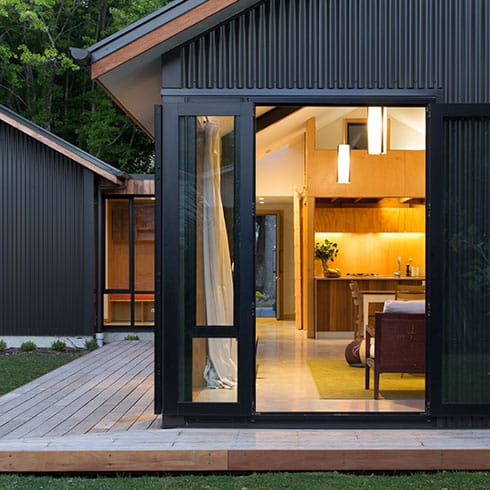 Open and flexible living space at the base of Christchurch's Port Hills  